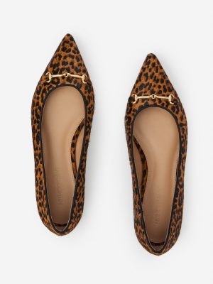 Ayelet Pony Hair Flats in Leopard