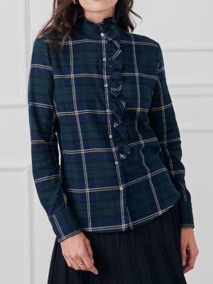 Carson Blouse in Plaid
