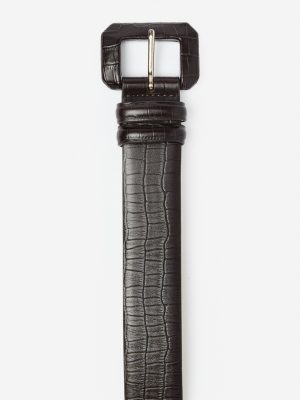 Dacia Leather Belt in Crocodile
