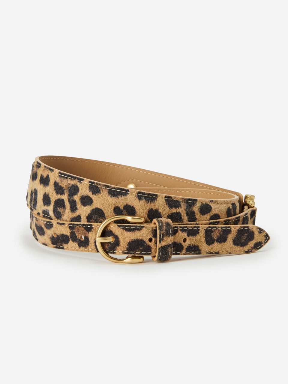 Danica Suede Belt in Leopard