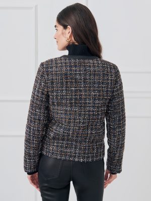 Hughes Quilted Tweed Puffer