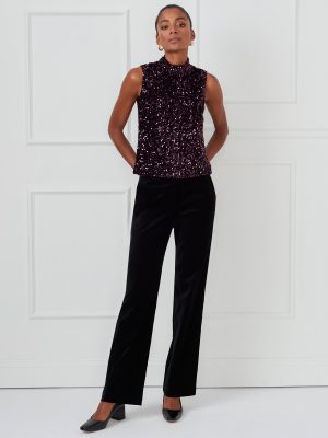 Leeza Sleeveless Sequin Top