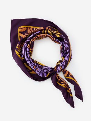 Mabel Scarf in Modern Petals Square