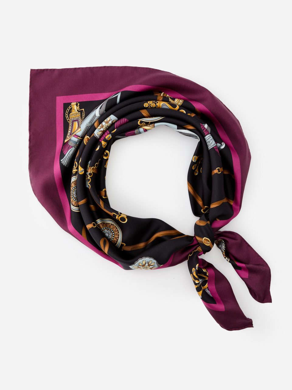 Mabel Silk Scarf in Neo Nottingham Square