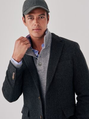 McCown Sport Coat in Broken Herringbone