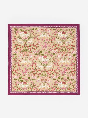 Nikka Silk Scarf in Country Garden Square