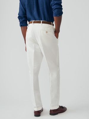 Linen Cotton Twill Oxford Pants