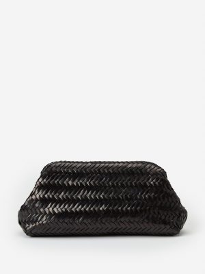 Palmer Woven Leather Clutch