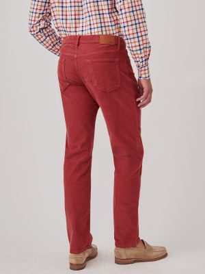 Parker 5-Pocket Straight Pants in Italian Stretch Cord