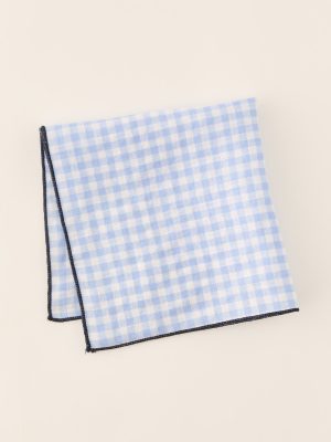 Linen Pocket Square in Gingham