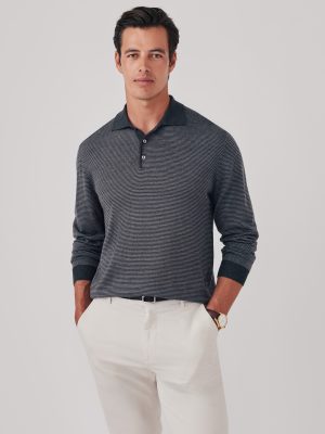 Savona Polo Sweater in Stripe