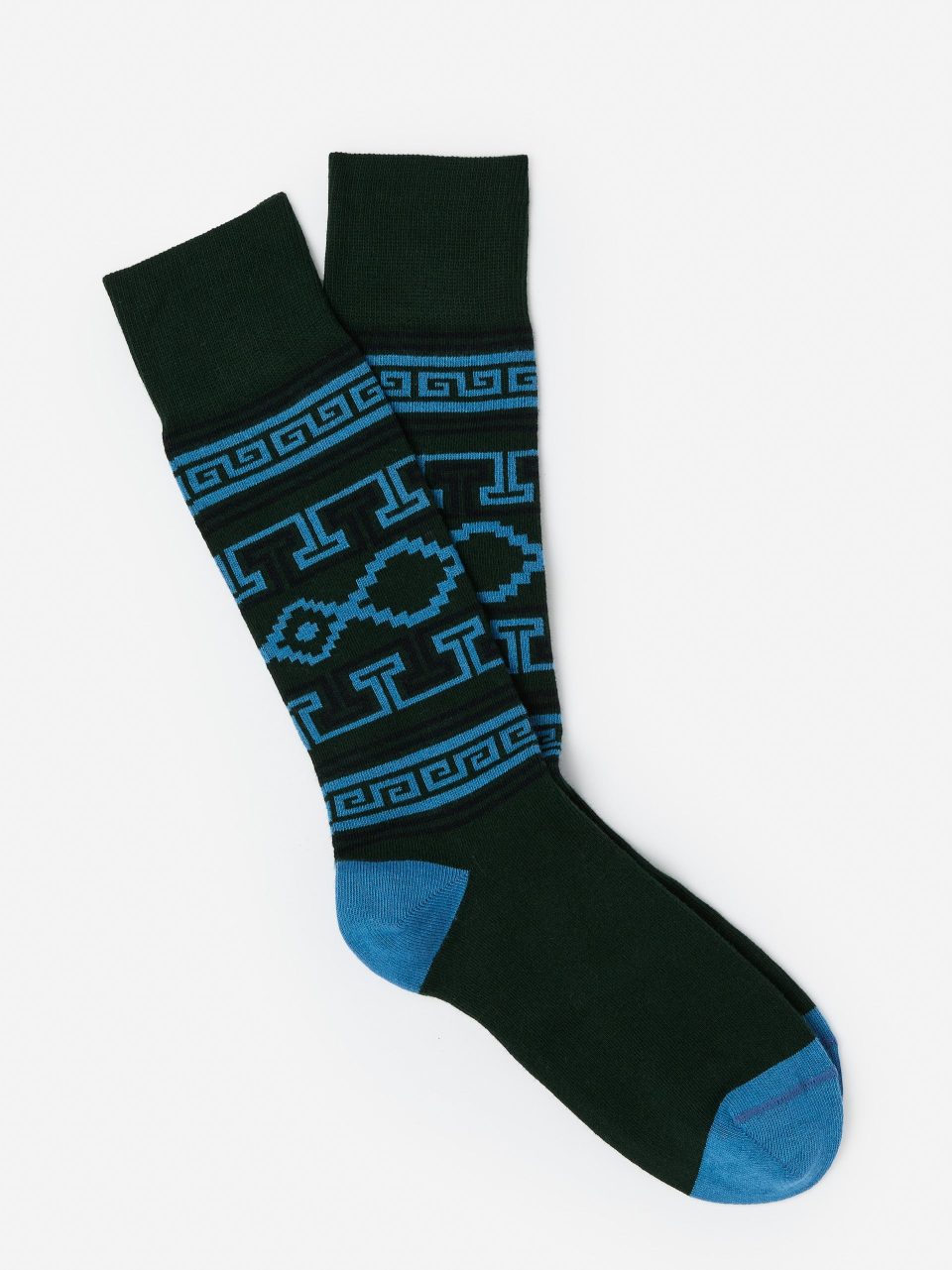 Socks in Greek Key