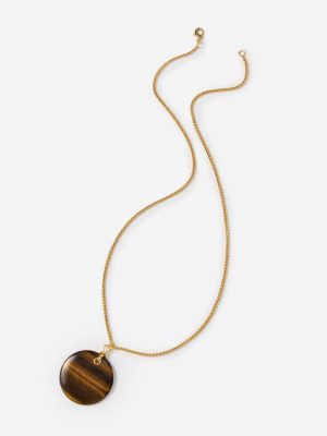 Tiger's Eye Pendant Necklace