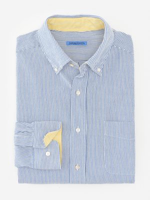 University Classic Fit Seersucker Shirt in Stripe