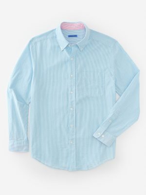 University Classic Fit Seersucker Shirt in Stripe