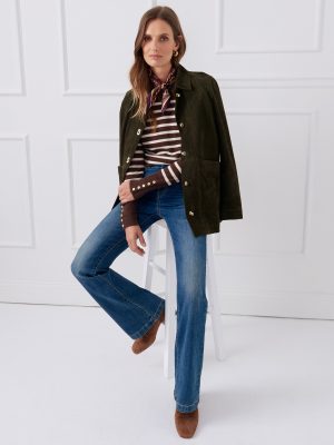 Zosia Cashmere Sweater in Stripe