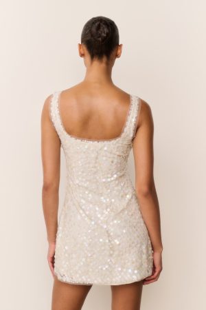 Ciris Shell Bead Mini Dress