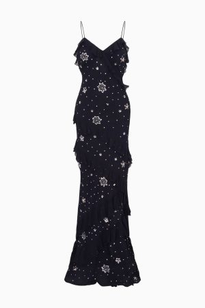 Rialto Crystal Star Embellished Maxi Dress