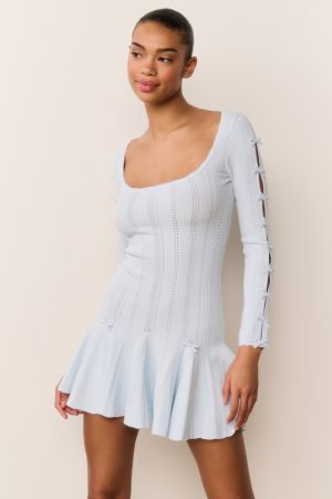Seychelle Ribbed Pointelle Mini Dress