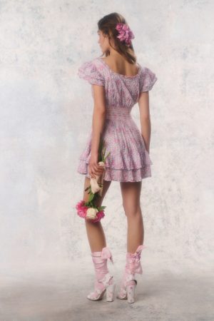 Re-Edition Stanton Floral Cotton Mini Dress